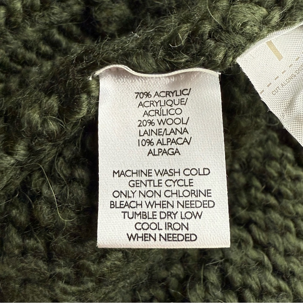LOU & GREY Olive Green Knit Cardigan M - Picture 3 of 7